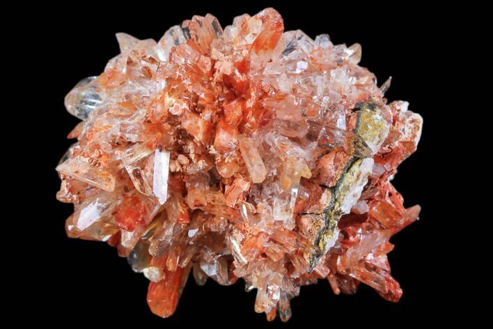 Orange Creedite Crystal Cluster - Durango, Mexico #79367